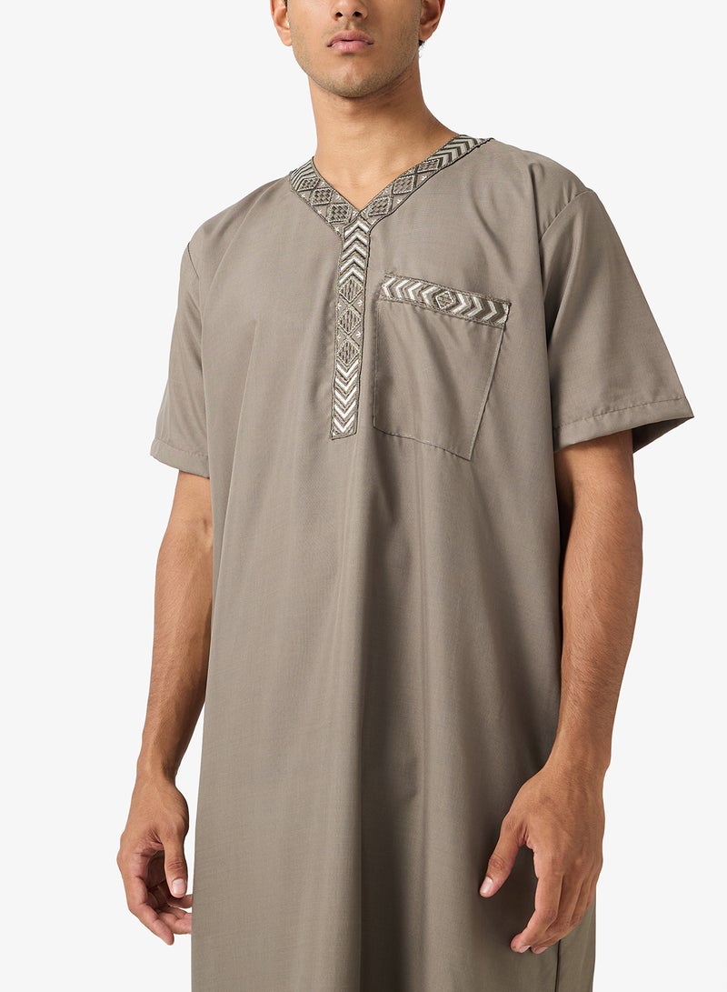 روبرت وود ثوب كلاسيكي بياقة على شكل حرف - Image 3